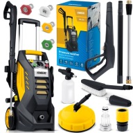 MYJKA CIŚNIENIOWA 2500W MOCNA 350 BAR + ZESTAW AKCESORIA LANCA TURBODYSZA