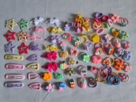 Zestaw Do Włosów dla małych dzieci Gumki Hello Kitty Spinki 90szt B45