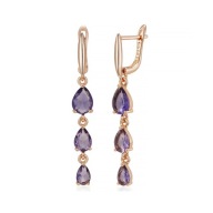 Kolczyki GF66 585RG Gold Franko - Pokryte 14 karatowym złotem próby 585