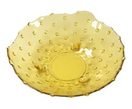 STARA SZKLANA MIODOWA OWOCARKA Z WYPUSTKAMI ZOBACZ!