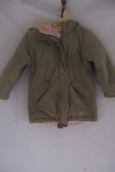 PŁASZCZYK Z KAPTUREM FUTERKO ROZM 116