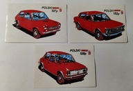 Naklejki samochodowe - Fiat127p Fiat128p Fiat132p-Czasy PRL/3szt.