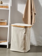 DUŻY KOSZ DO PRZECHOWYWANIA NA PRANIE POJEMNIK ŁAZIENKOWY BEŻOWY BESTSELLER