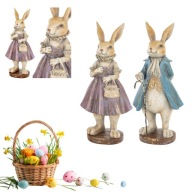 FIGURKA WIELKANOCNA ZAJĄC KROLIK DEKORACJA OZDOBA STOJĄCA 26CM WIOSENNA