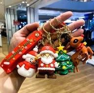 BRELOK BRELOCZEK ŚWIĄTECZNY MIKOŁAJ 3D OZDOBA DO KLUCZY BOŻE NARODZENIE