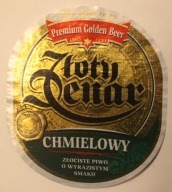 ETYKIETA - Złoty Denar - CHMIELOWY - Premium Golden Beer - ZŁOCISTE PIWO