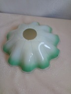 Stary, szklany klosz do lampy - z czasów PRL