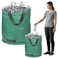 DUŻY KOSZ TORBA WOREK NA BUTELKI KAUCYJNE ZWROTNE Z UCHWYTAMI DO DOMU 120L