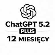 CHAT GPT PLUS GPT - 5.2 | 12 MIESIĘCY | SUBSKRYPCJA | SZTUCZNA INTELIGENCJA