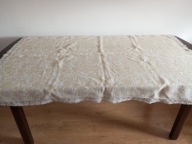 OBRUS BAWEŁNIANY GOBELINOWY 164 / 118 cm. GRUBY - PIĘKNY.