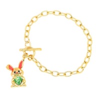 52562 BRANSOLETKA 18K POZŁACANA 17 CM PERIDOT CRYSTAL Swarovski