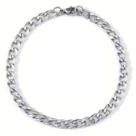 BRANSOLETKA SREBRNA PANCERKA 21 CM MĘSKA STAL NIERDZEWNA IDEALNA NA PREZENT