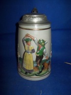 -OBNIŻKA---[@on] -Stary--Firmowy Pruski kufel ok, 1900r -20-