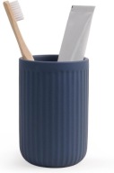 KUBEK NA SZCZOTECZKI DO ZĘBÓW CERAMICZNY NIEBIESKI MATOWY ŁAZIENKOWY