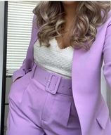 ZARA KOMPLET GARNITUR LILA LILIOWY BLOG NOWY S!