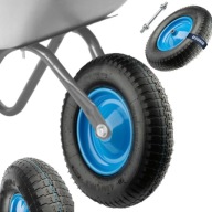 KOŁO DO TACZKI WÓZKA PEŁNE Z DĘTKĄ POMPOWANE MOCNE WYTRZYMAŁE 6 PR 4.00-8