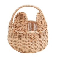 DZIECIĘCY KOSZYK WIELKANOCNY DO ŚWIĘCENIA KOSZYCZEK WIKLINOWY MIŚ NATURAL