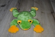 pluszak maskotka piękna zielono żółta żaba żabka TY 1998 r 35 cm