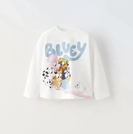 Bluey / Bingo Cienka Bluzka na Wiosnę z Długim Rękawem – Rozmiar 122 7 lat