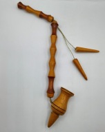 Stara FAJKA ręcznie wykonana, ozdobna DUŻA 40 cm