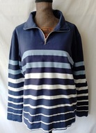 Bluza granatowa w pasy - M/L