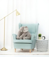 Maskotka pluszowa Miś Gustaw słoń 70 cm szary