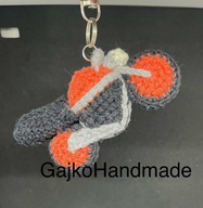 Motocykl brelok / zawieszka rękodzieło szydełko