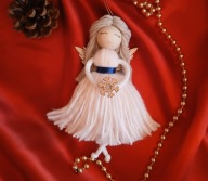 Aniołek handmade makrama