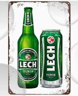 Metalowy Znak Piwa Lech 20 cm x 30 cm