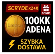 Lineage 2 L2 Scryde x2+X [H5] | 100KK Adena 100 Milionów | Szybko + Bonus