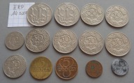 1 grosz do 1 złoty z lat 1923 do 1939 , II RP , LOT INWESTYCYJNY 14 sztuk