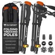 KIJE TREKKINGOWE Składane Regulowane Kijki do Chodzenia NORDIC WALKING Góry
