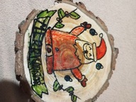 Krążki drewniane dla dzieci mix gatunków– Zabawka Montessori Naturalne EKO