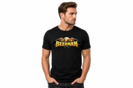 T-shirt BEERMAN na grilla koszulka dla faceta piwo BBQ prezent DTF roz. L