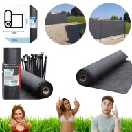 SIATKA CIENIUJĄCA NA OGRODZENIE 90% 1,5X10M OSŁONA PŁOTU UV + OPASKI GRATIS