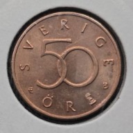 *SZWECJA [0464]*50 Ore 2001 (SVERIGE) Karol XVI Gustaw, Korona szwedzka