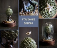 Ptaszkowe drzewo. Rzeźba ceramiczna.