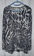 SWETER DAMSKI BLUZKA KOLOR SZARO - CZARNY 44-46