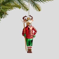 Bombka narty szklana ręcznie robiona home&you renifer kolorowy dla dzieci