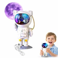LAMPKA NOCNA LED PROJEKTOR RZUTNIK GWIAZD NIEBA ASTRONAUTA DLA DZIECI PILOT