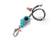 DROBNA BRANSOLETKA SUTASZ turkusowa 100% hand made