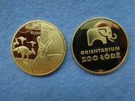 Złota Polska _Orientarium Zoo ŁÓDŹ Kangur Rudy medal moneta seria V _NOWY