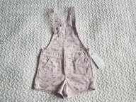 Piękne fioletowe ogrodniczki w kwiatki nowe roz 128