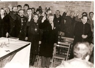 KSIĄDZ HENRYK JANKOWSKI DANIEL OLBRYCHSKI LECH WAŁĘSA -fotografia