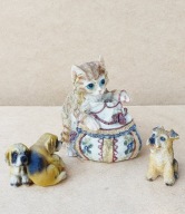 ZESTAW ZWIERZAKÓW,PIES,KOT 3 SZT