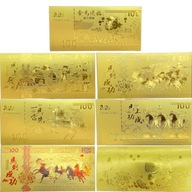 Kolekcjonerski Zestaw 7 Złotych Banknotów Rok Konia Smart blikshop xshop