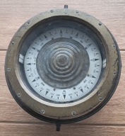 Stary piękny kompas okrętowy Kriegsmarine Stettin Szczecin