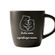 Kubek grawer „Jesteś moim największym misiem” prezent walentynki BIAŁY