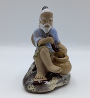 Shiwan FIGURKA kolekcjonerska STARA mistrz MĘDRZEC