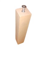 24 CM Noga nogi nóżka meblowa kwadrat kostka 4,5 x 4,5 x 24 cm + śruba